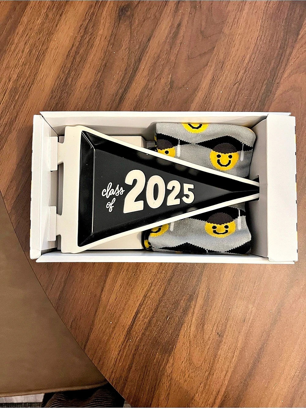Hallmark Class of 2025 Trinket Tray and Socks Bundle Graduation Trinket Tray & s